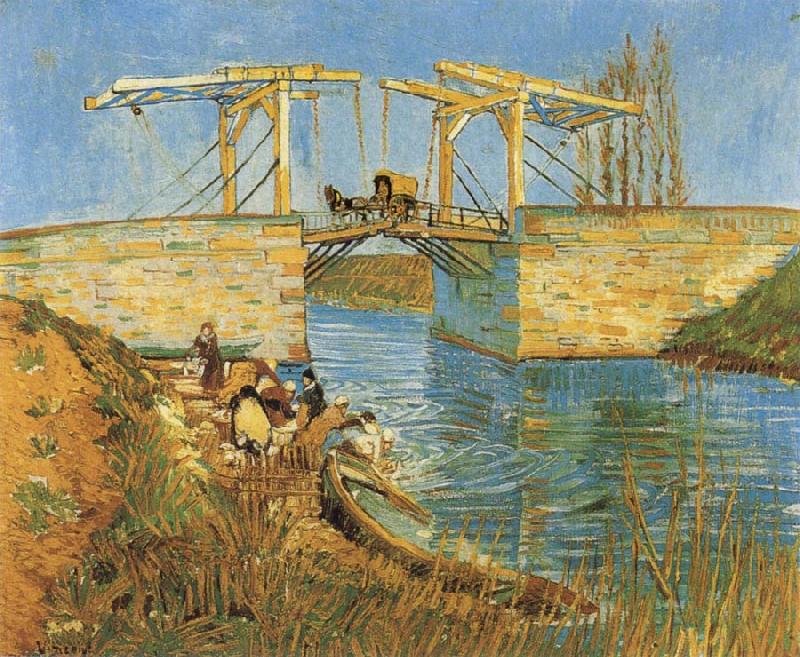 Vincent Van Gogh The Langlois Bridge at Arles oil painting image